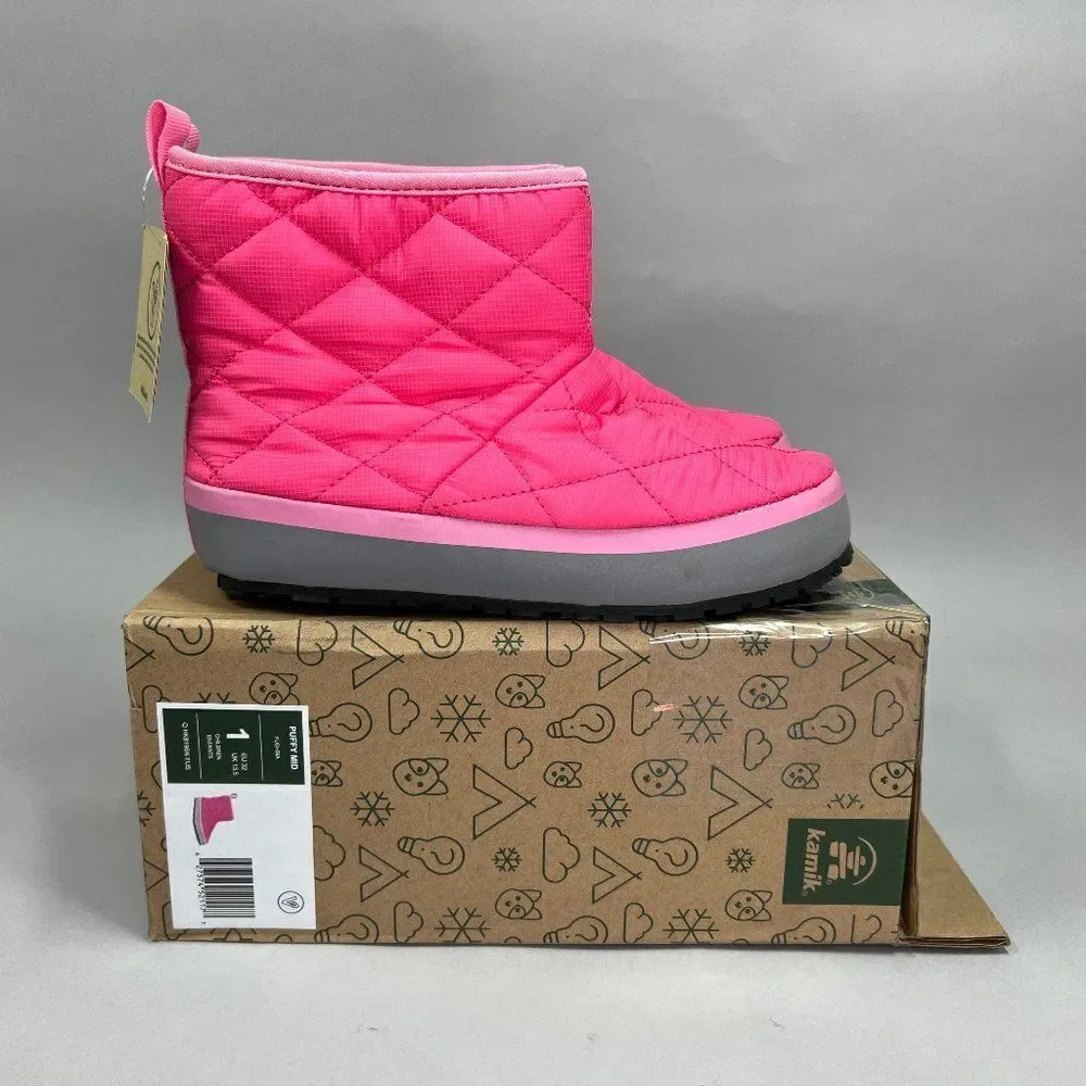 Kamik‎ Girl's Puffy Mid Slippers